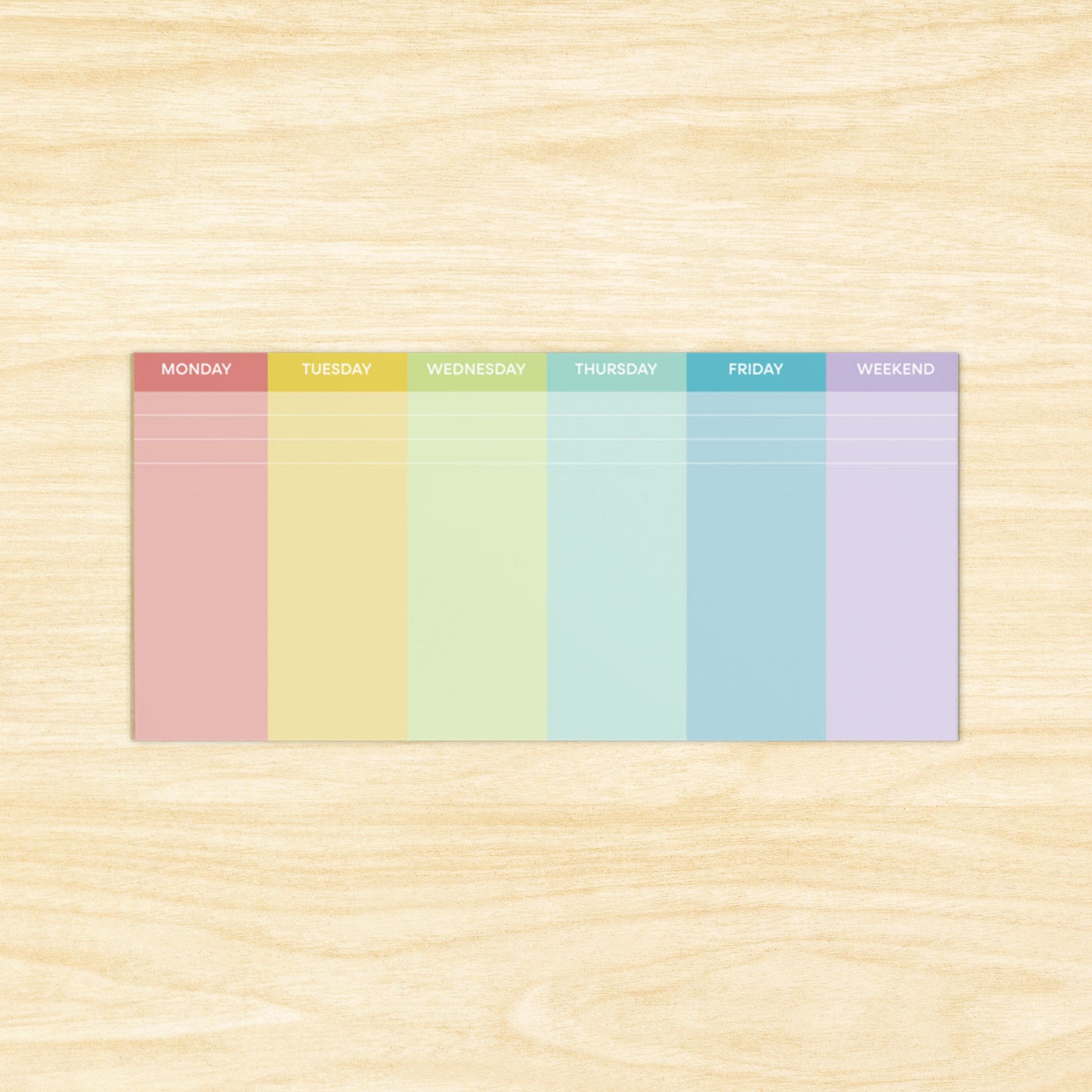 Bright Days Weekly Notepad
