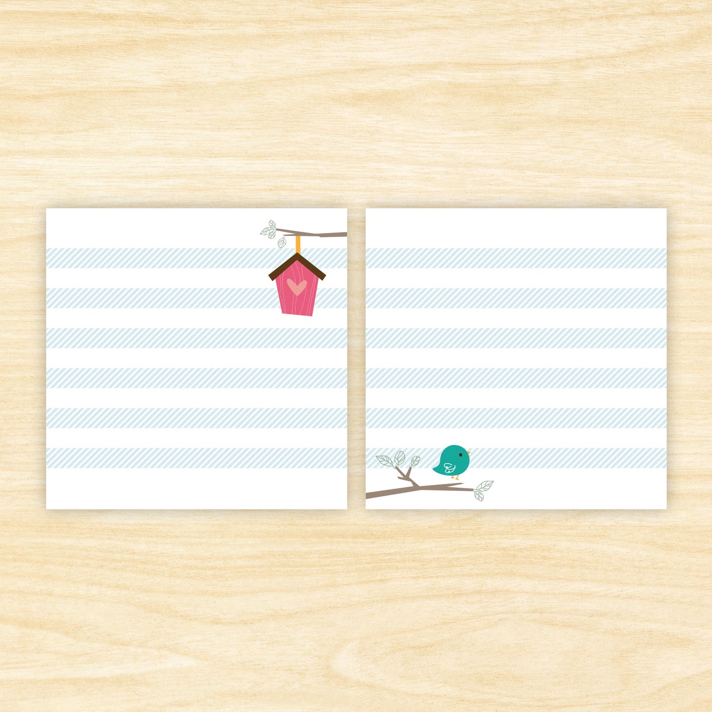 Cute Bird Sticky Note Set