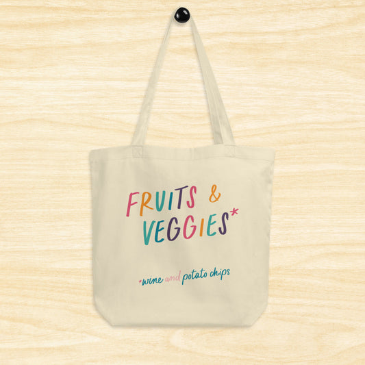 Fruits & Veggies Grocery Tote Bag