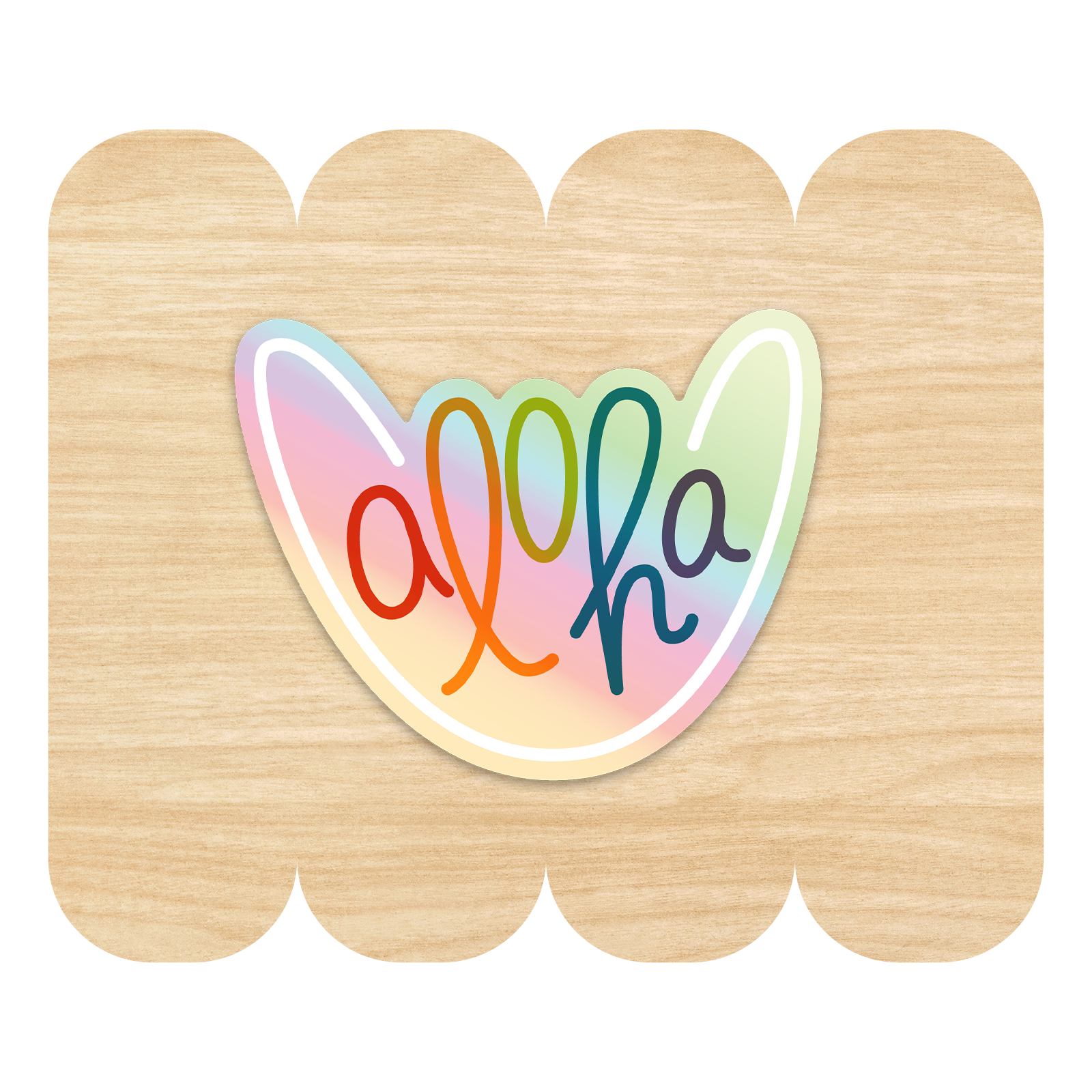 Aloha Shaka Holographic Sticker by Good Things