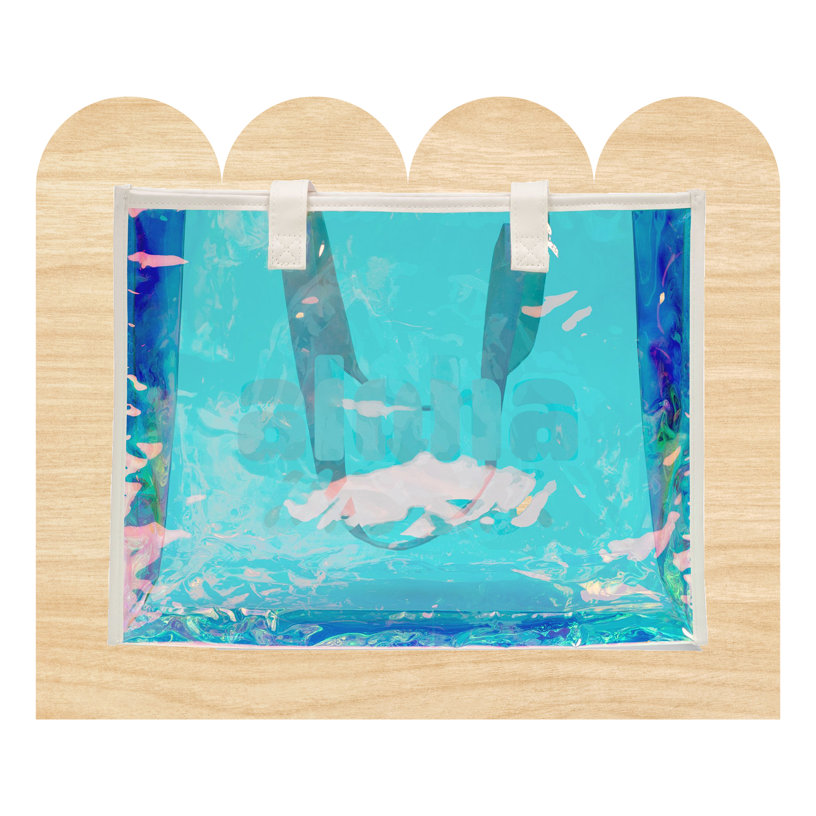 Aloha Vibes Holographic Tote Bag