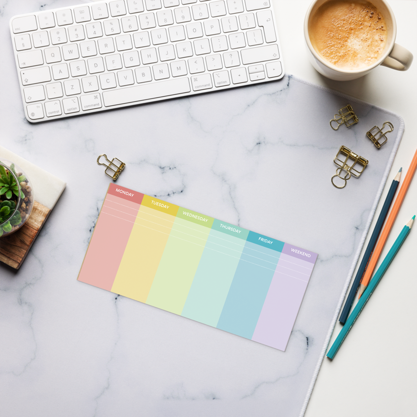 Bright Days Weekly Notepad by Good Things