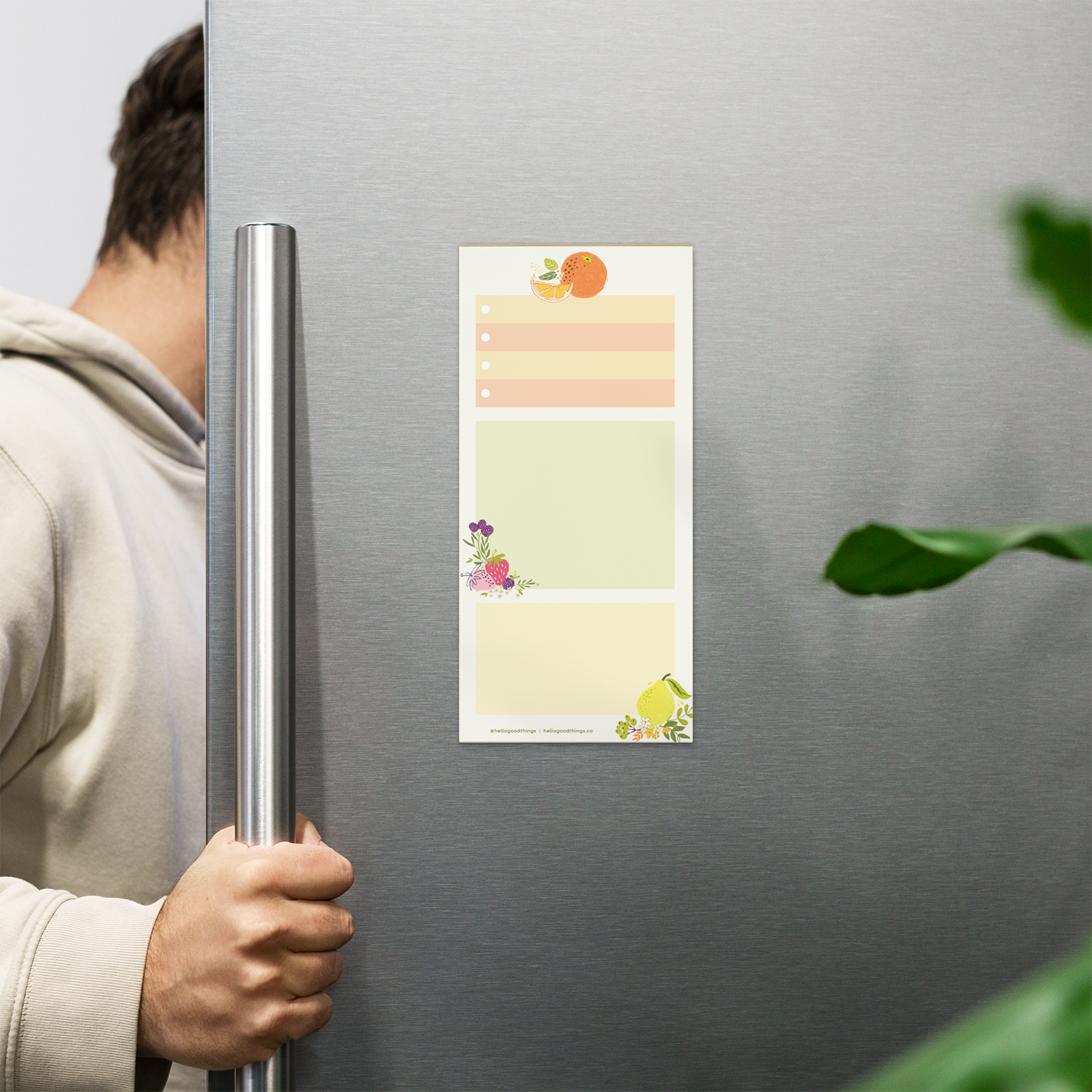 Fresh and Fruity Magnetic Notepad by Good Things
