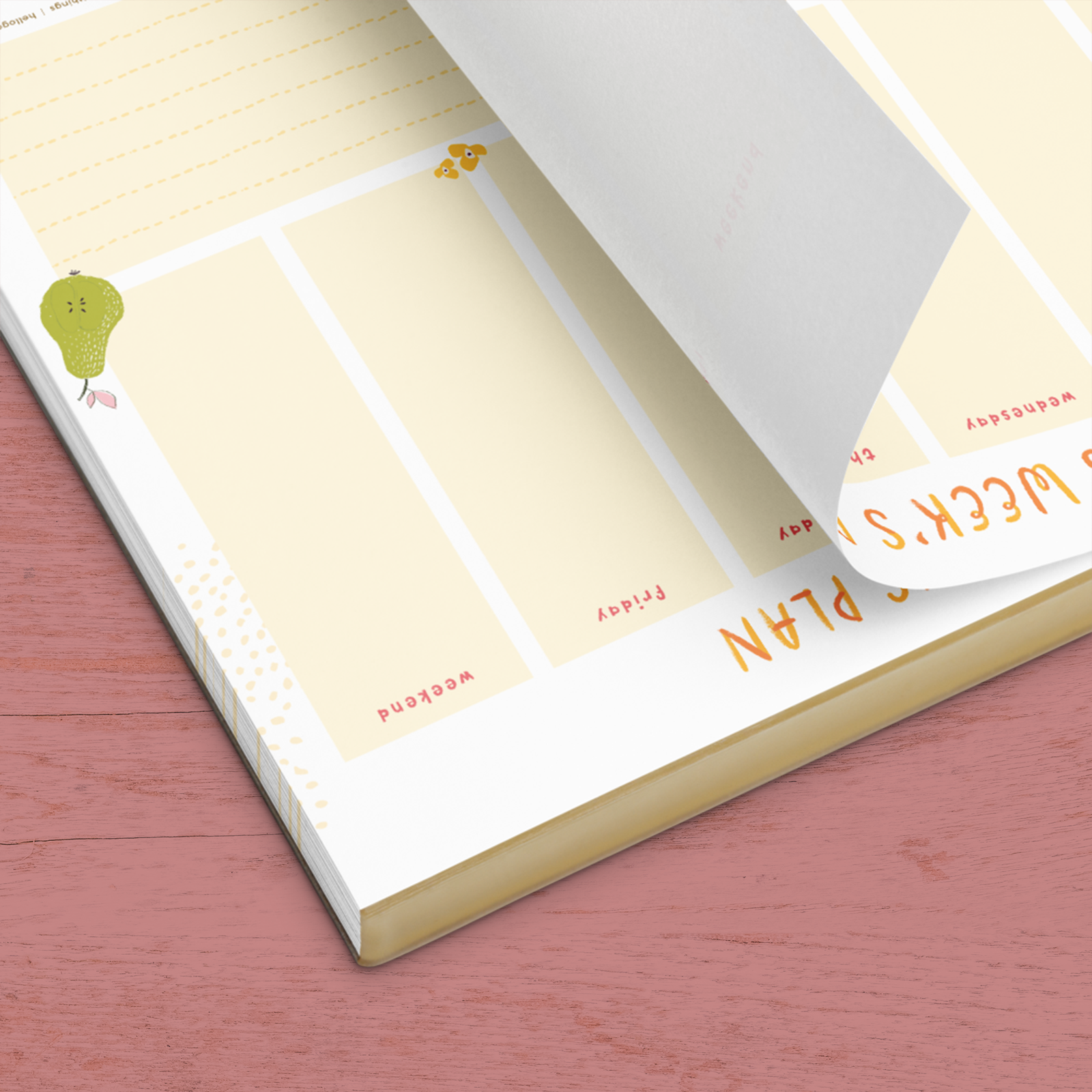 Fresh and Fruity Weekly Plan Notepad (Horizontal) by Good Things