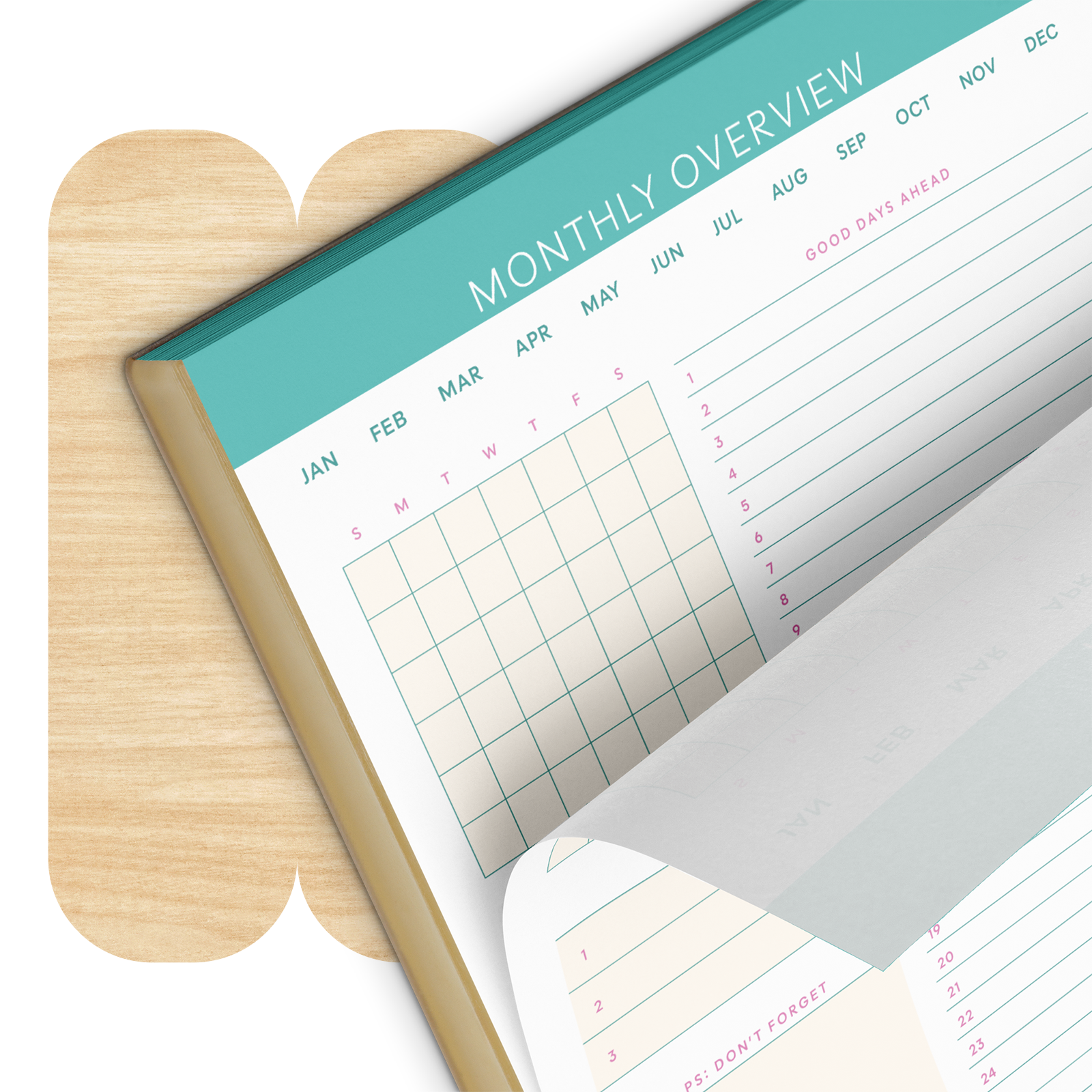 Monthly Overview Notepad