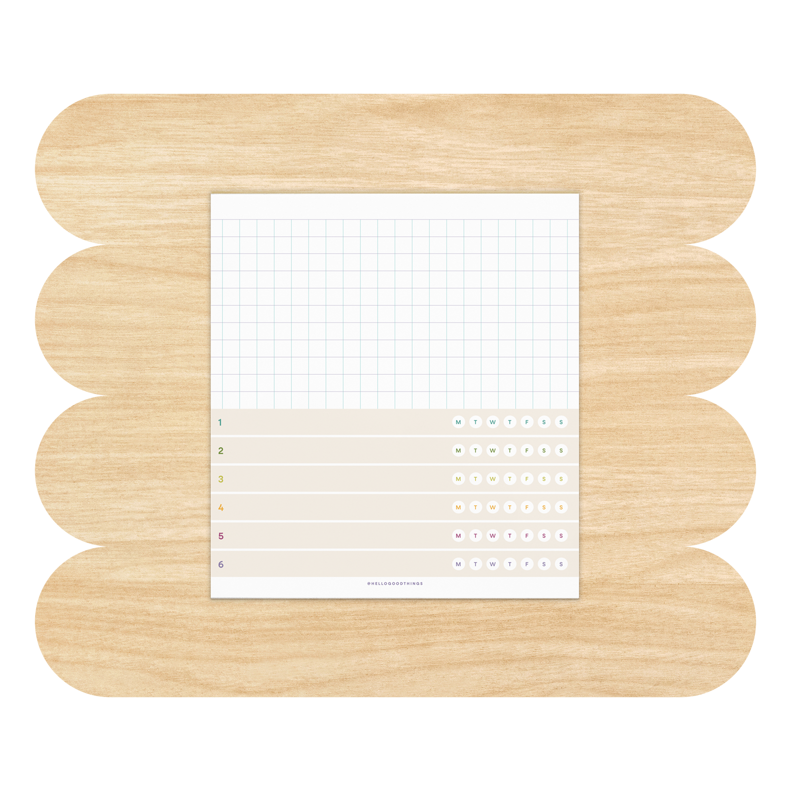 Grid x Little Wins Notepad by Good Things