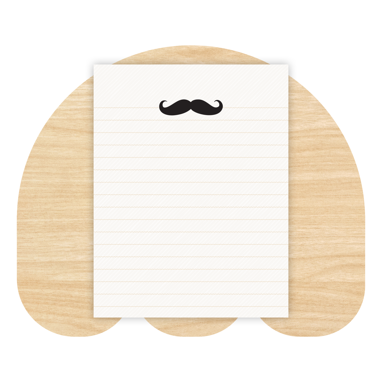 Mustache Notepad by Good Things