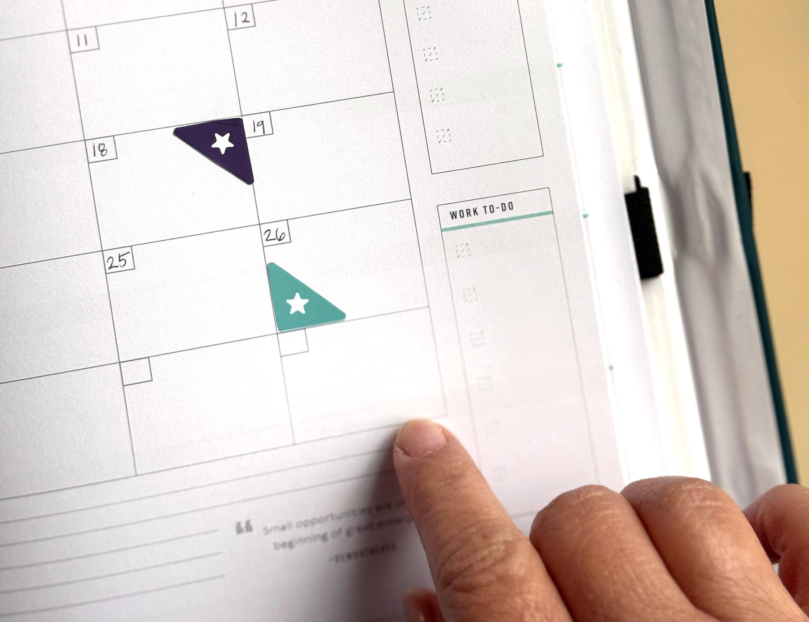 Star Corner Calendar Planner Stickers by Good Things