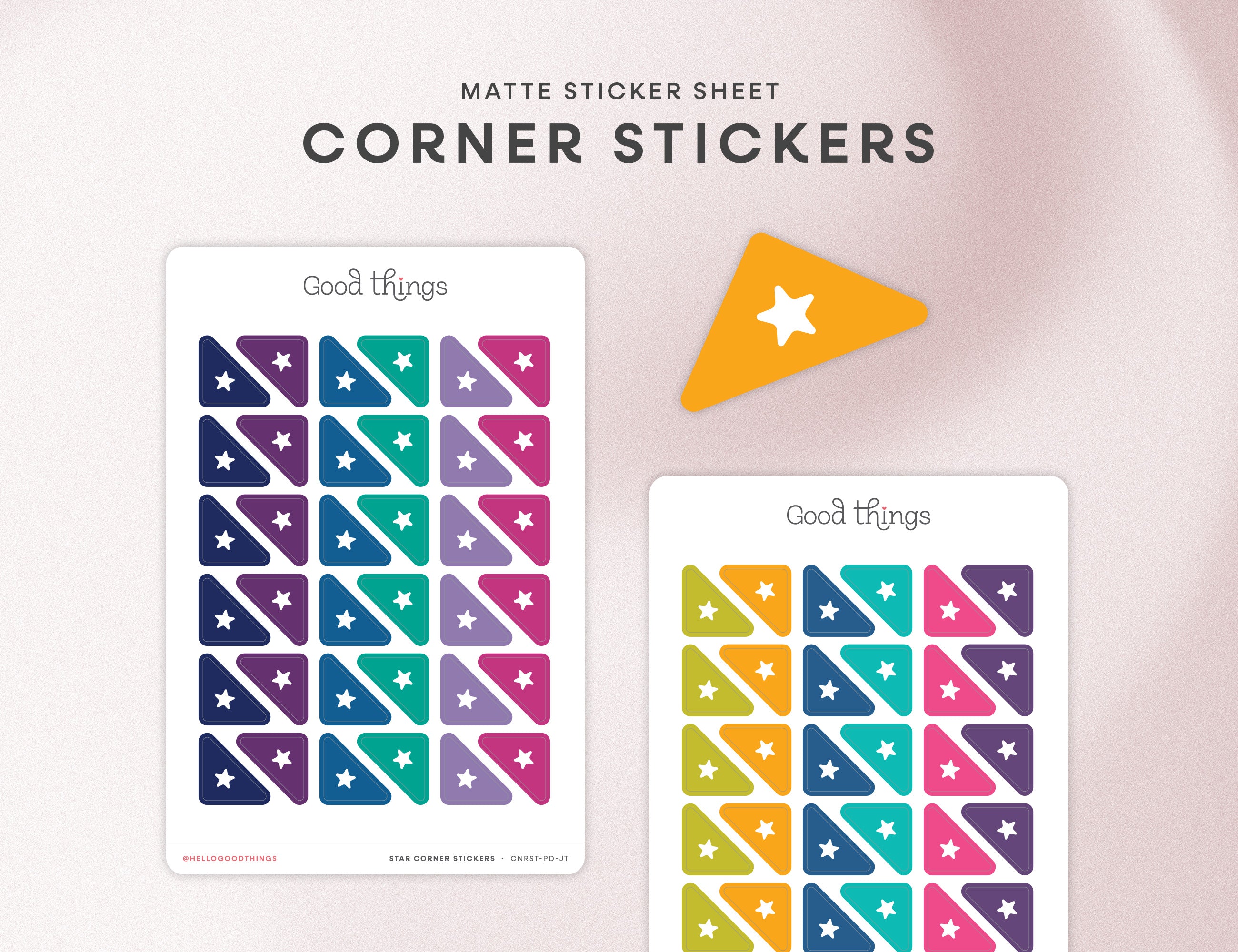 Star Corner Calendar Planner Stickers