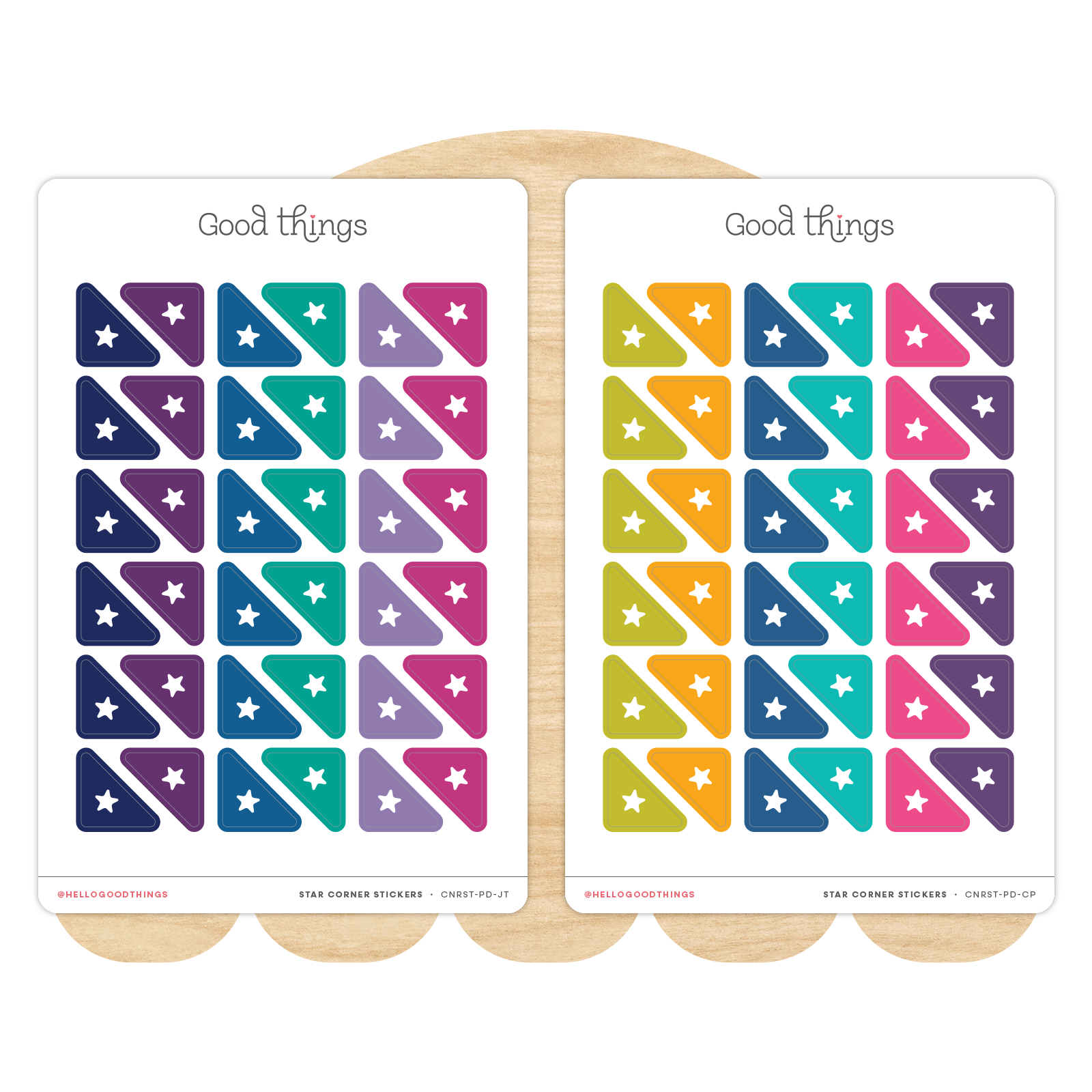 Star Corner Calendar Planner Stickers