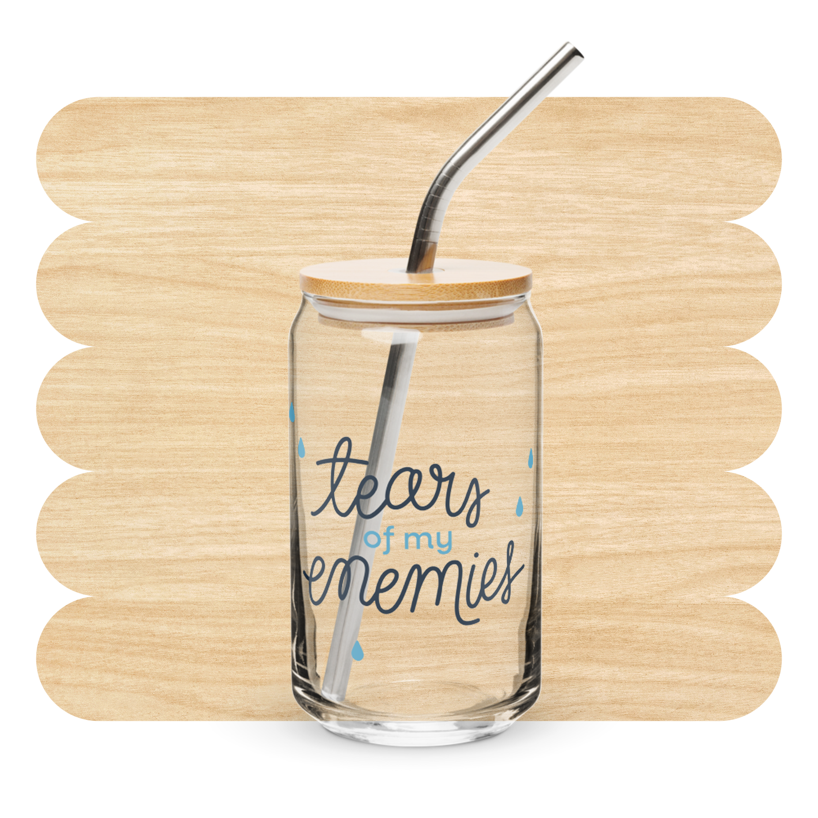 Tears of my Enemies Glass Can by Good Things