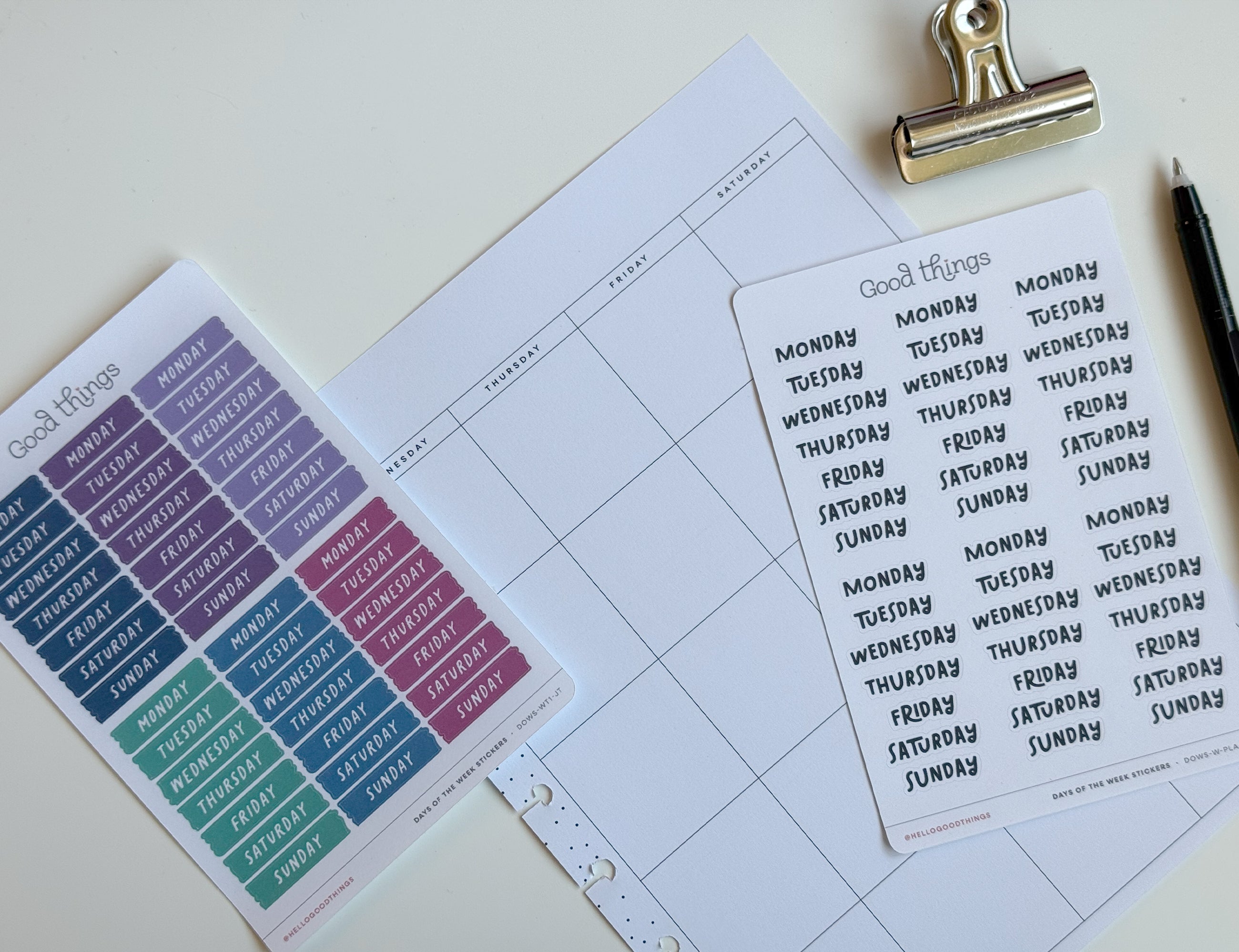 Calendar Date Dot Stickers by Good Things