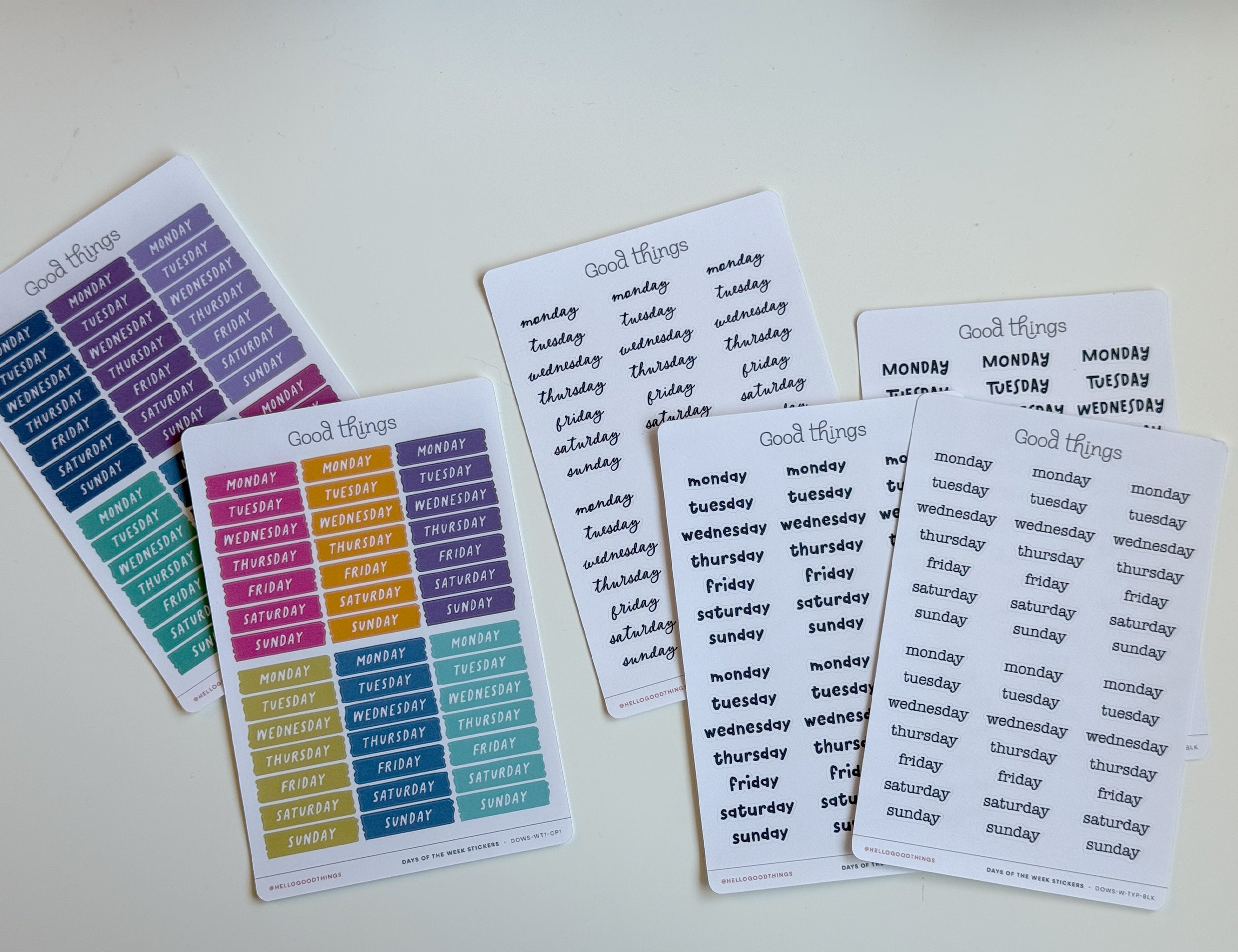 Calendar Date Dot Stickers by Good Things