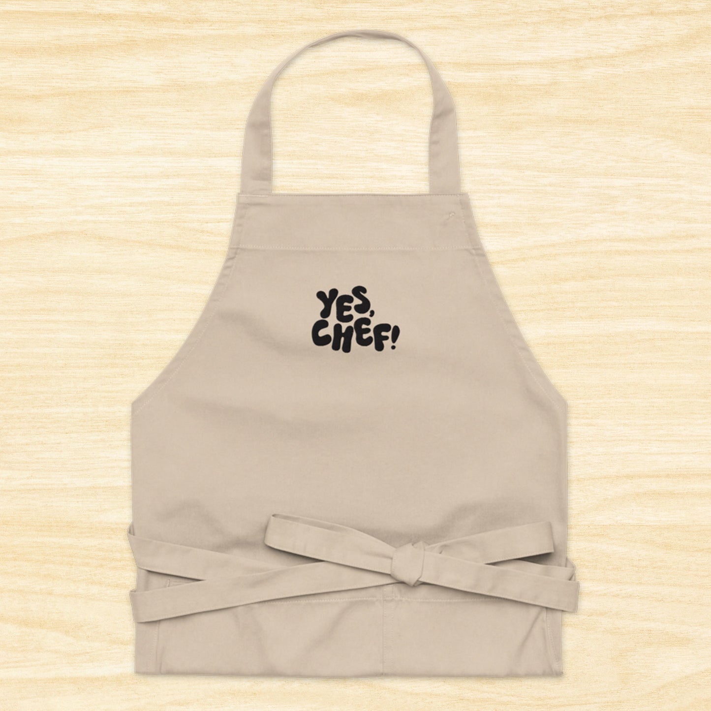 Yes, Chef! Cotton Apron (Natural)