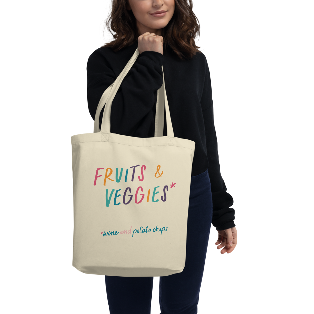 Fruits & Veggies Grocery Tote Bag