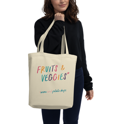 Fruits & Veggies Grocery Tote Bag