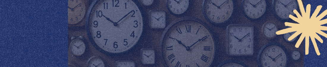 Good Things Blog - Wall of various clocks