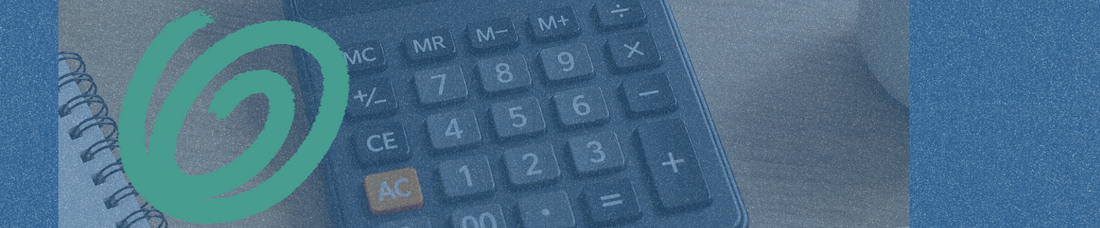 cropped image of a calculator