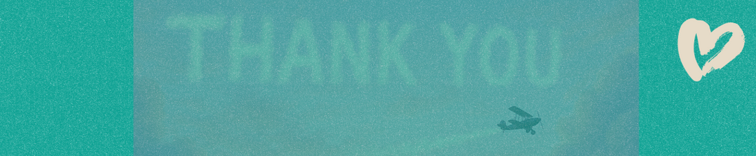 Skywriting of “Thank You”