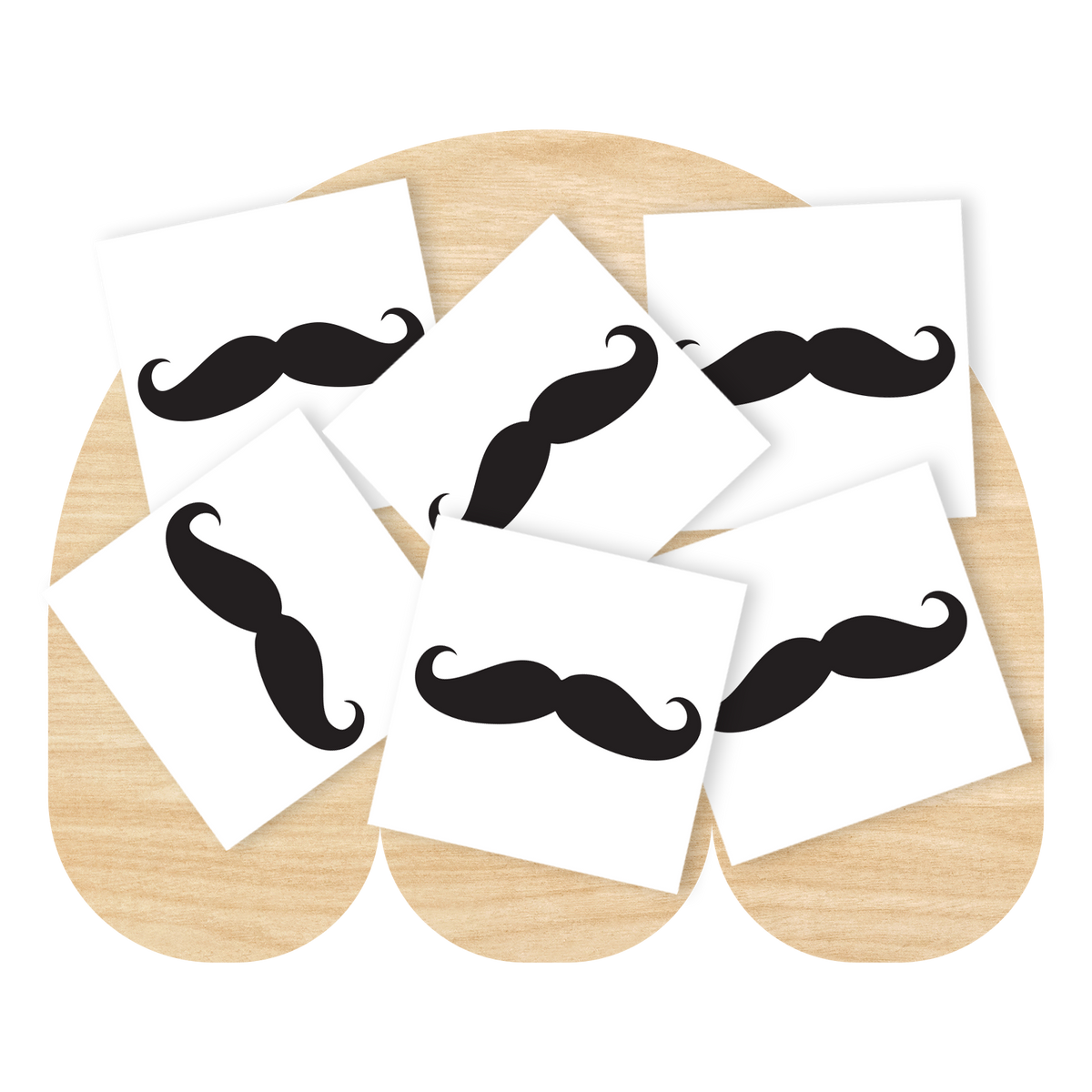 Finger Mustache Temporary Tattoos by Good Things