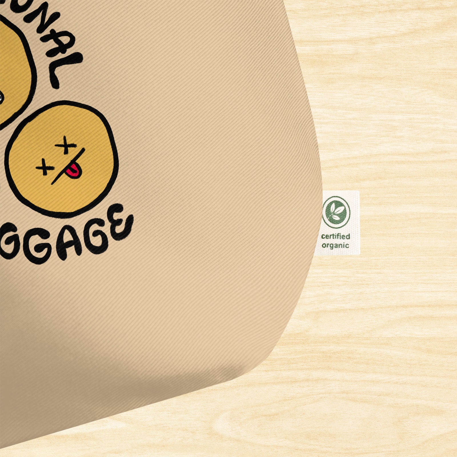 Emotional Baggage Large Tote Bag (natural)