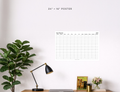 2027 Wall Poster Calendar - Year Planner (Black & White)