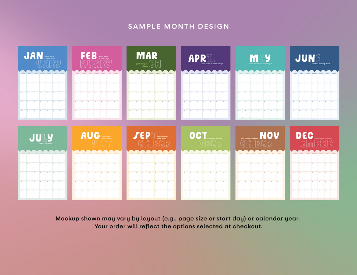 2027 Good Days Calendar