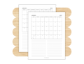 2027 Month + Notes Printable (Letter, Tabloid, A4, A3)