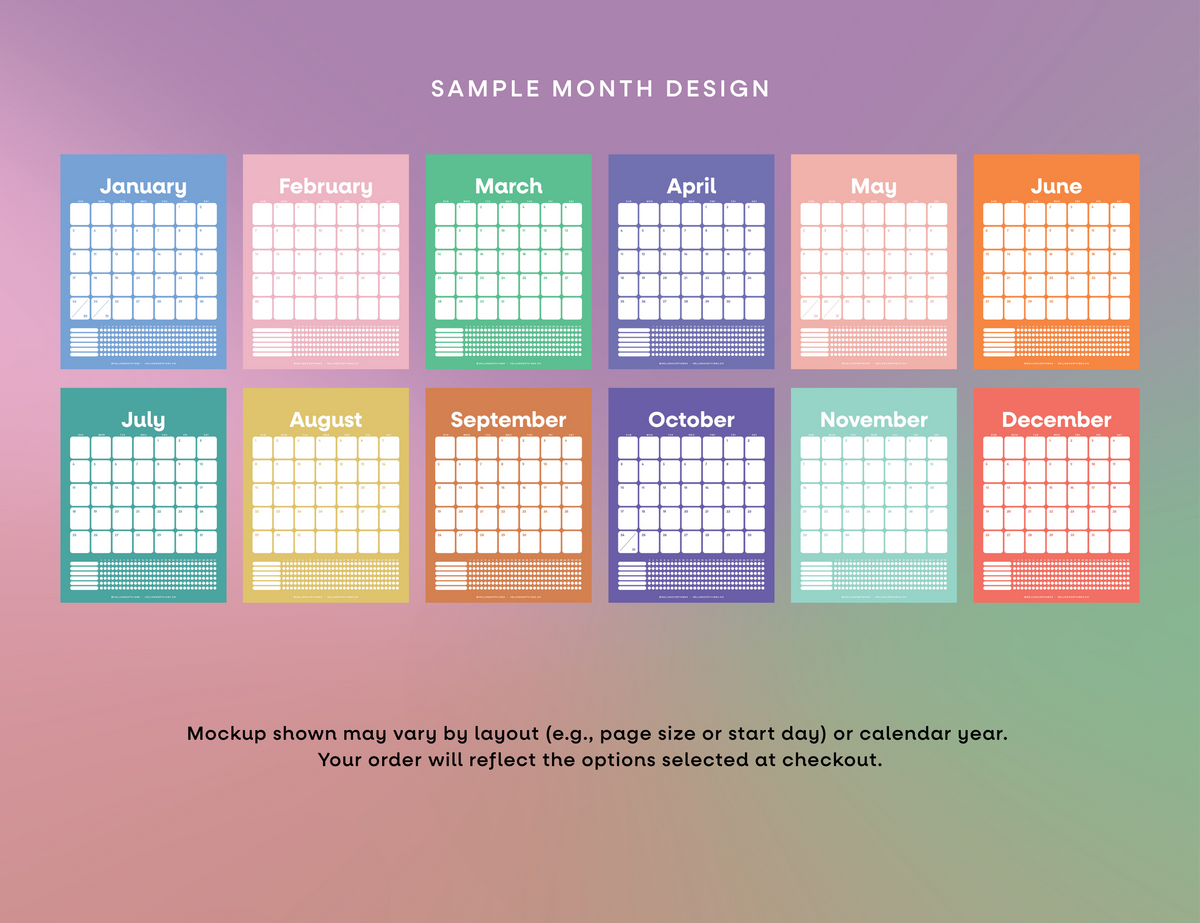 2027 Good Plans & Good Habits Calendar