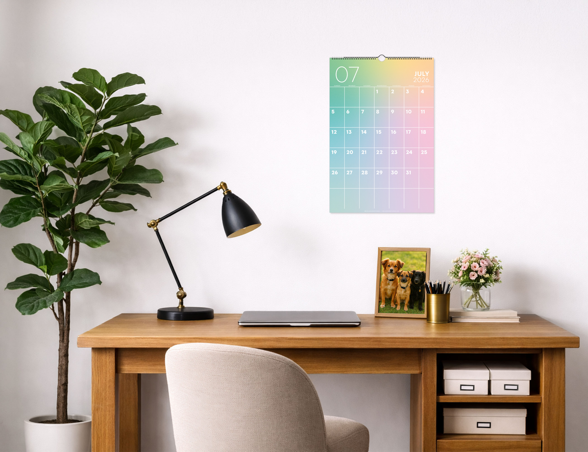 2027 Gradient Calendar