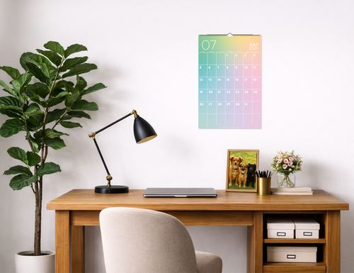 2027 Gradient Calendar