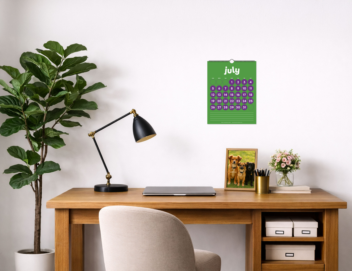 2027 Pop Dots Calendar