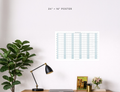 2027 Wall Poster Calendar - Project Planner