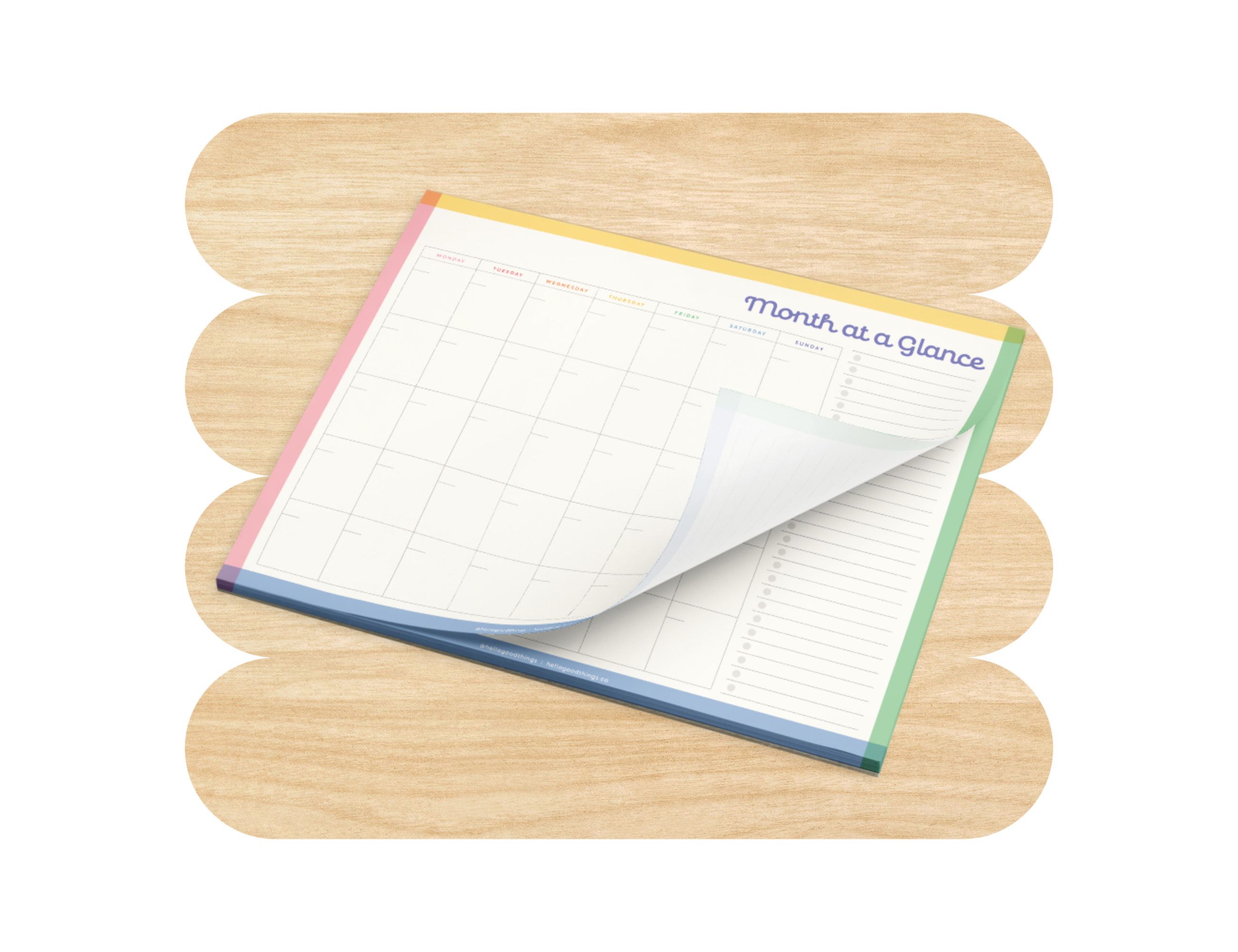 Month-at-a-Glance Notepad