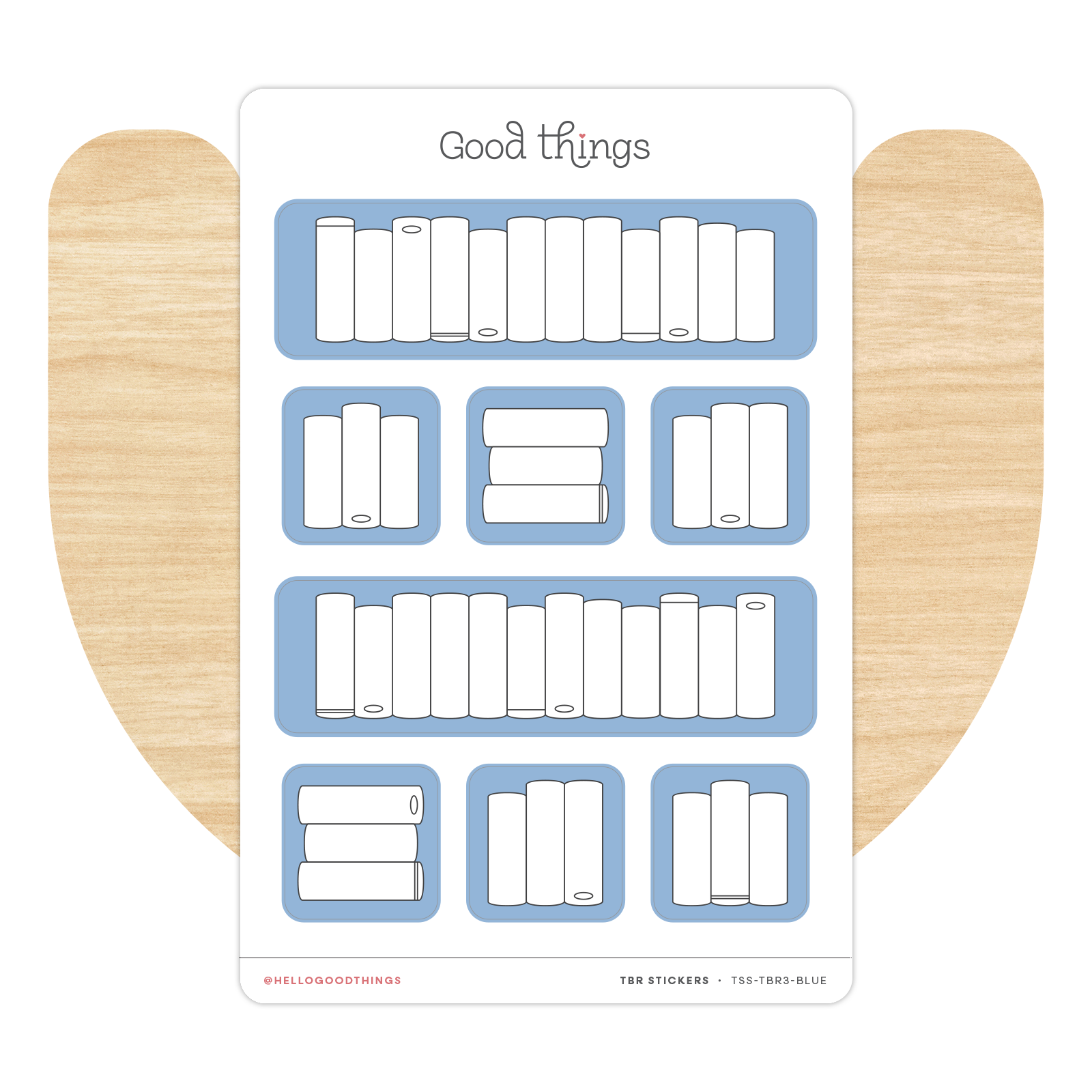 Book Tracker Sticker Sheet, Mixed Set