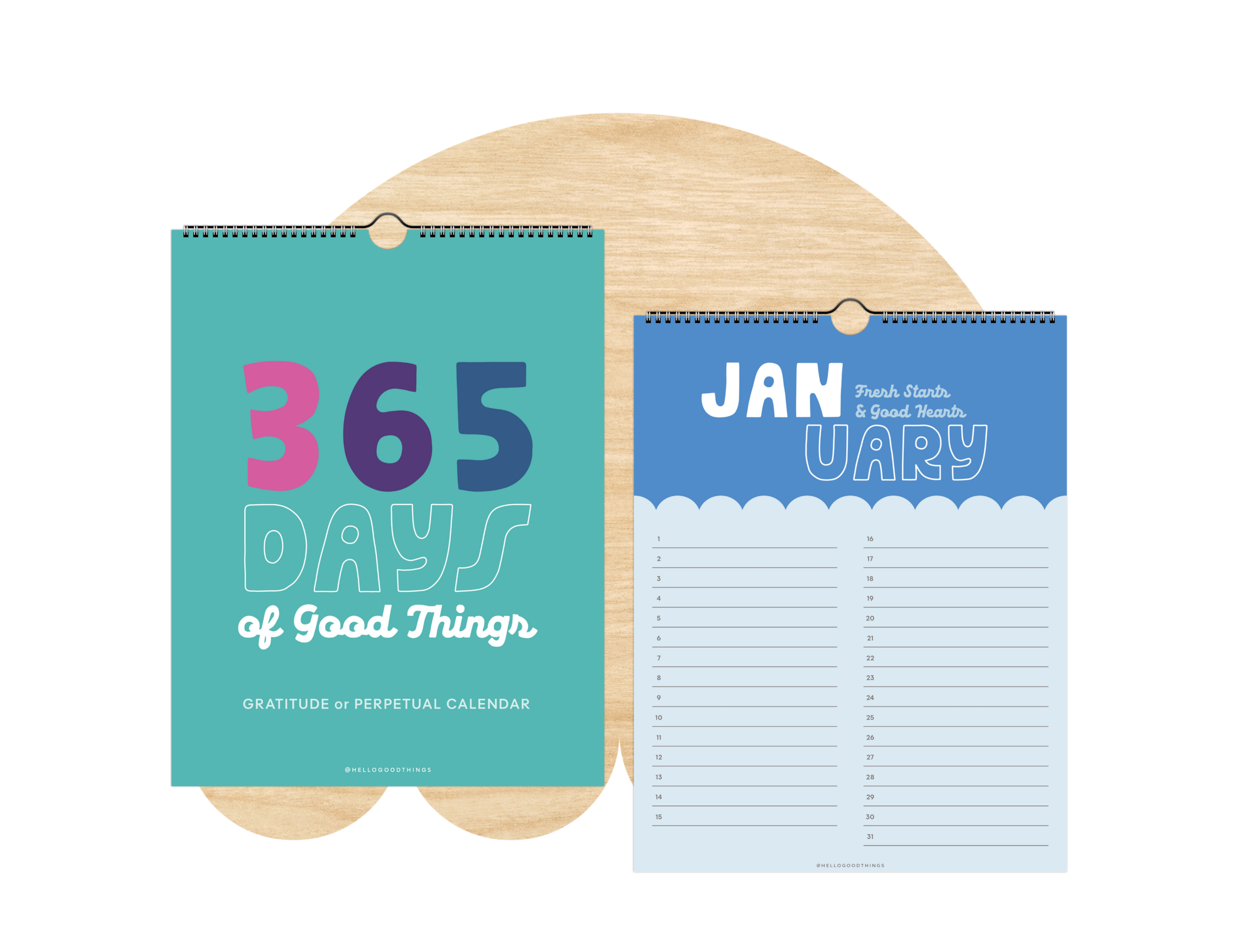 365 Days of Good Things Wall Calendar