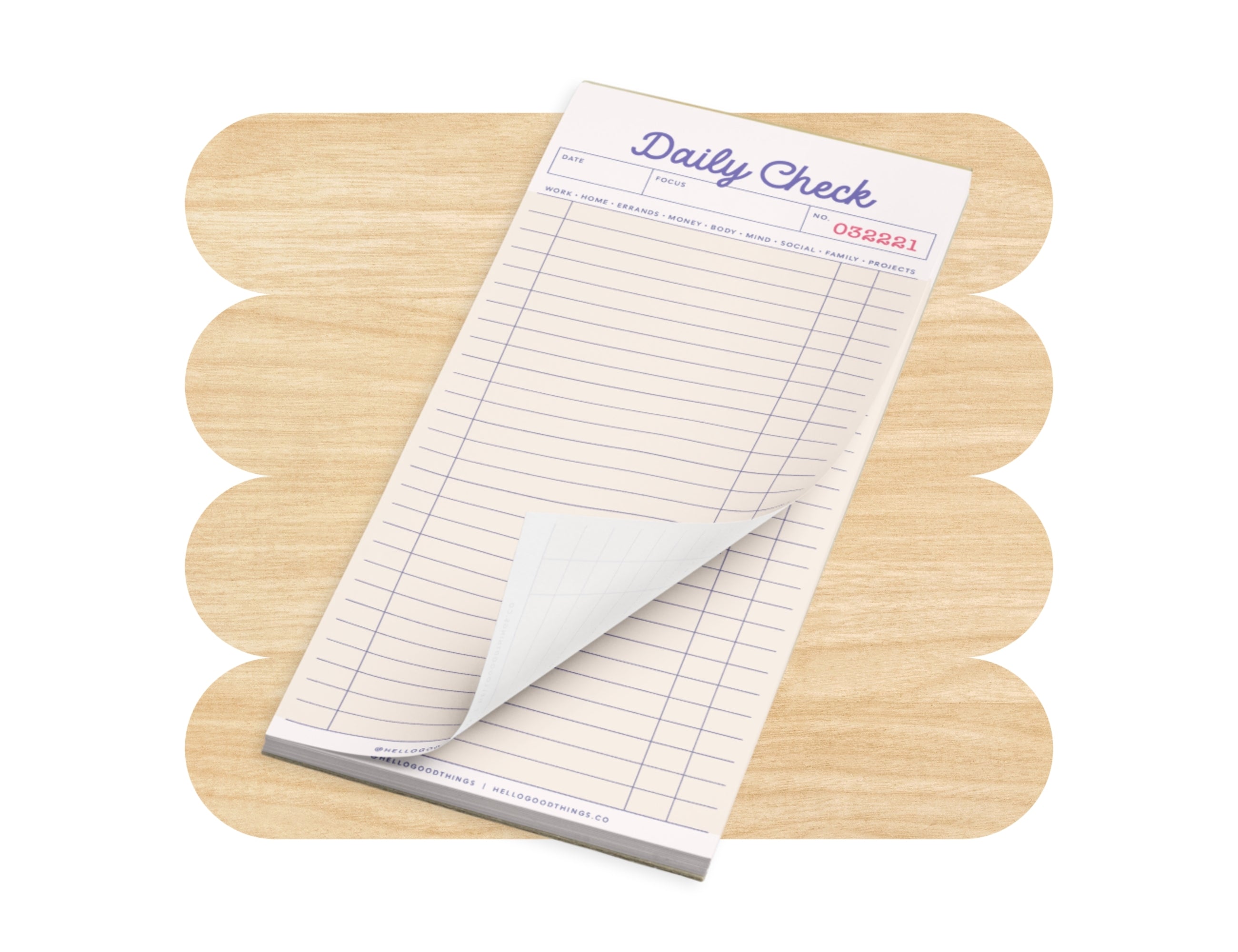 Daily Check Magnetic Notepad
