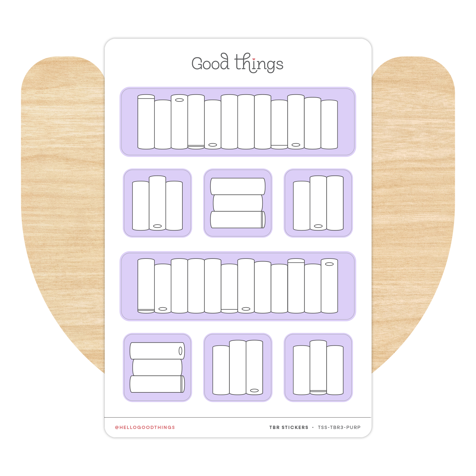 Book Tracker Sticker Sheet, Mixed Set