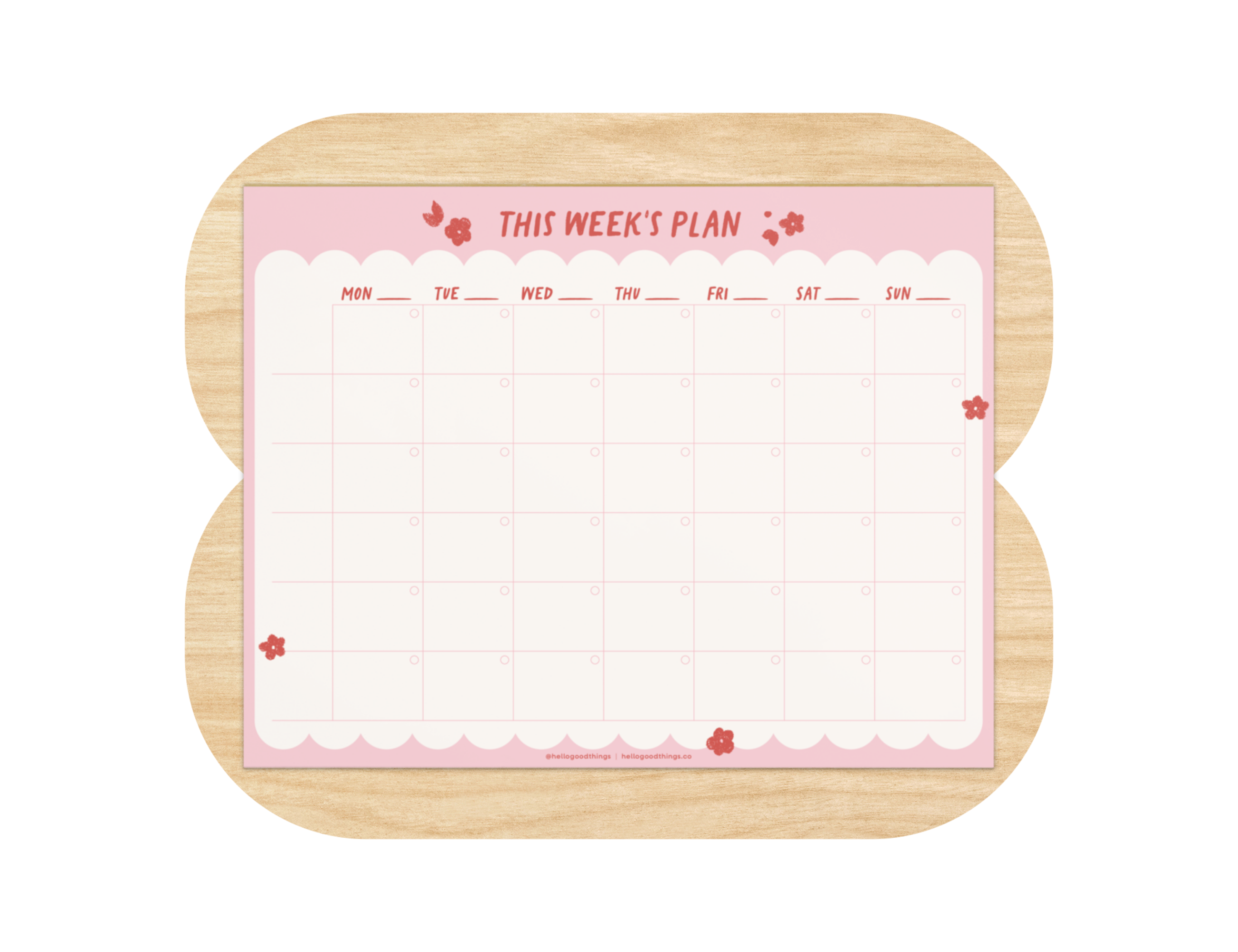 This Week’s Plan Notepad