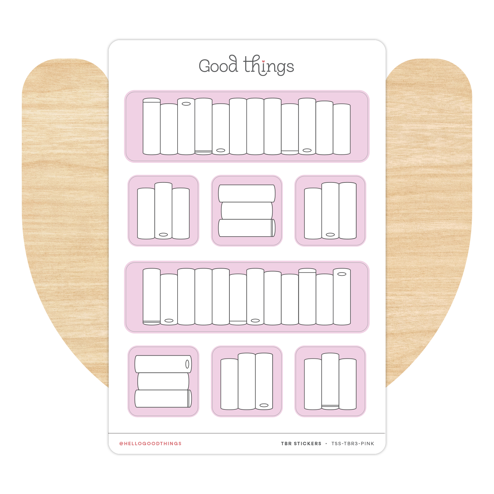 Book Tracker Sticker Sheet, Mixed Set