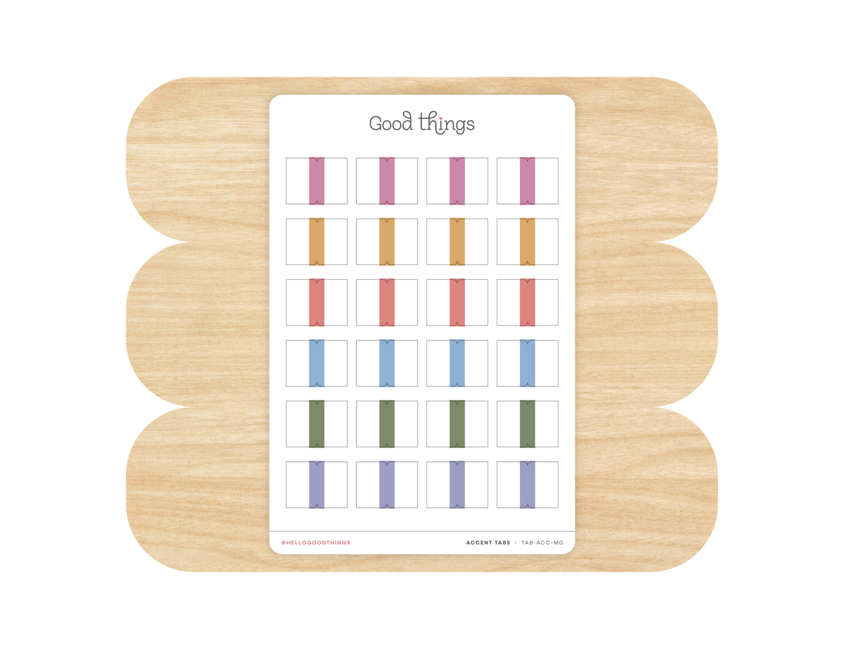 Accent Tab Stickers, Macaron Dreams