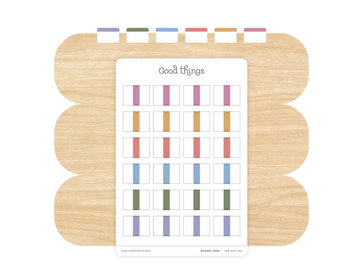 Accent Tab Stickers, Macaron Dreams