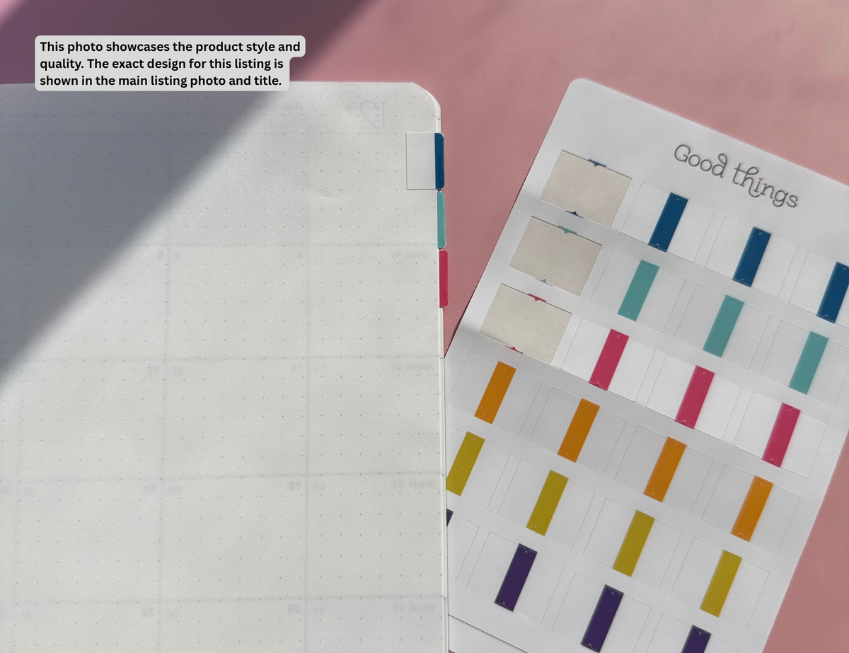 Accent Tab Stickers, Jewel Tones