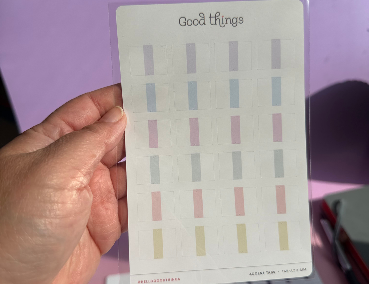 Accent Tab Stickers, Mellow Magic
