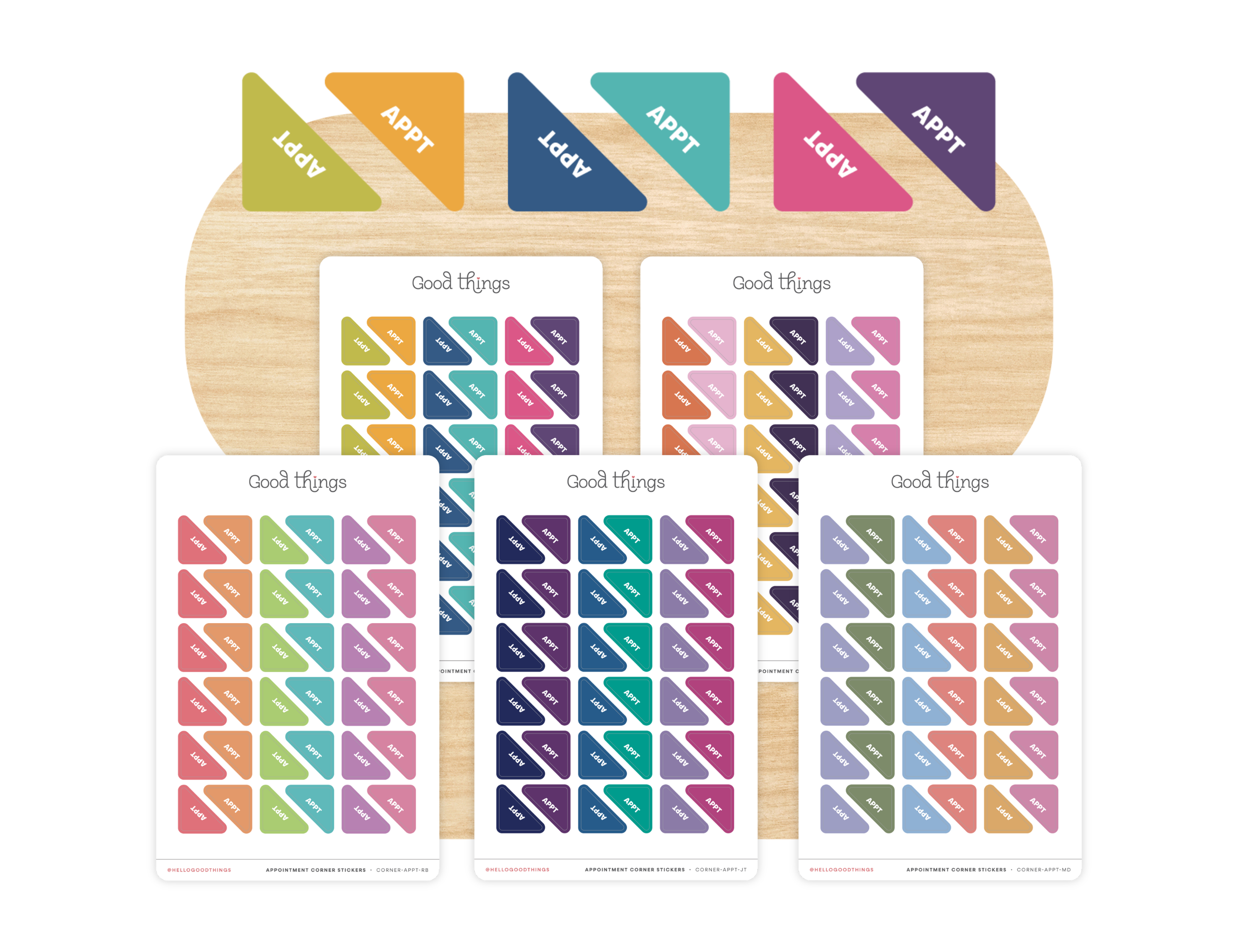 Appointment Corner Calendar Planner Stickers