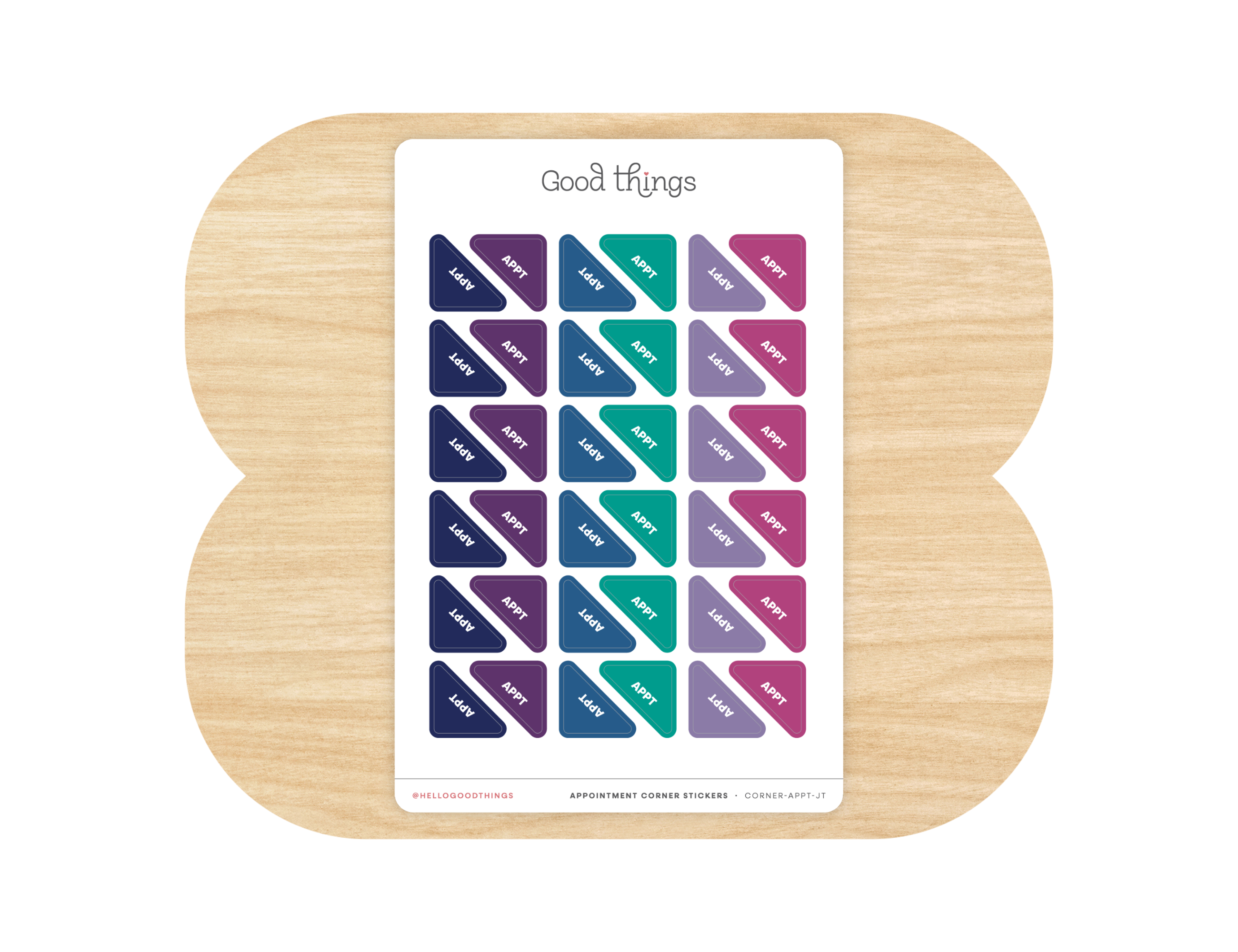 Appointment Corner Calendar Planner Stickers