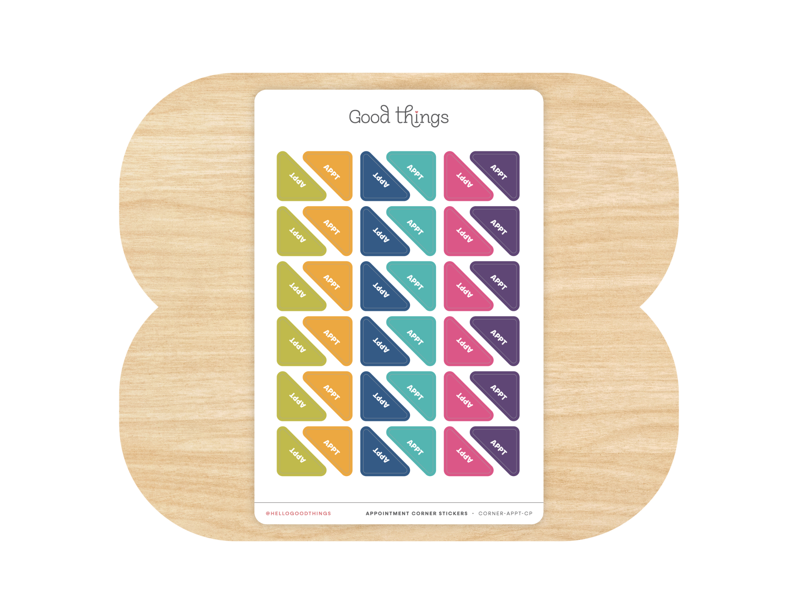 Appointment Corner Calendar Planner Stickers