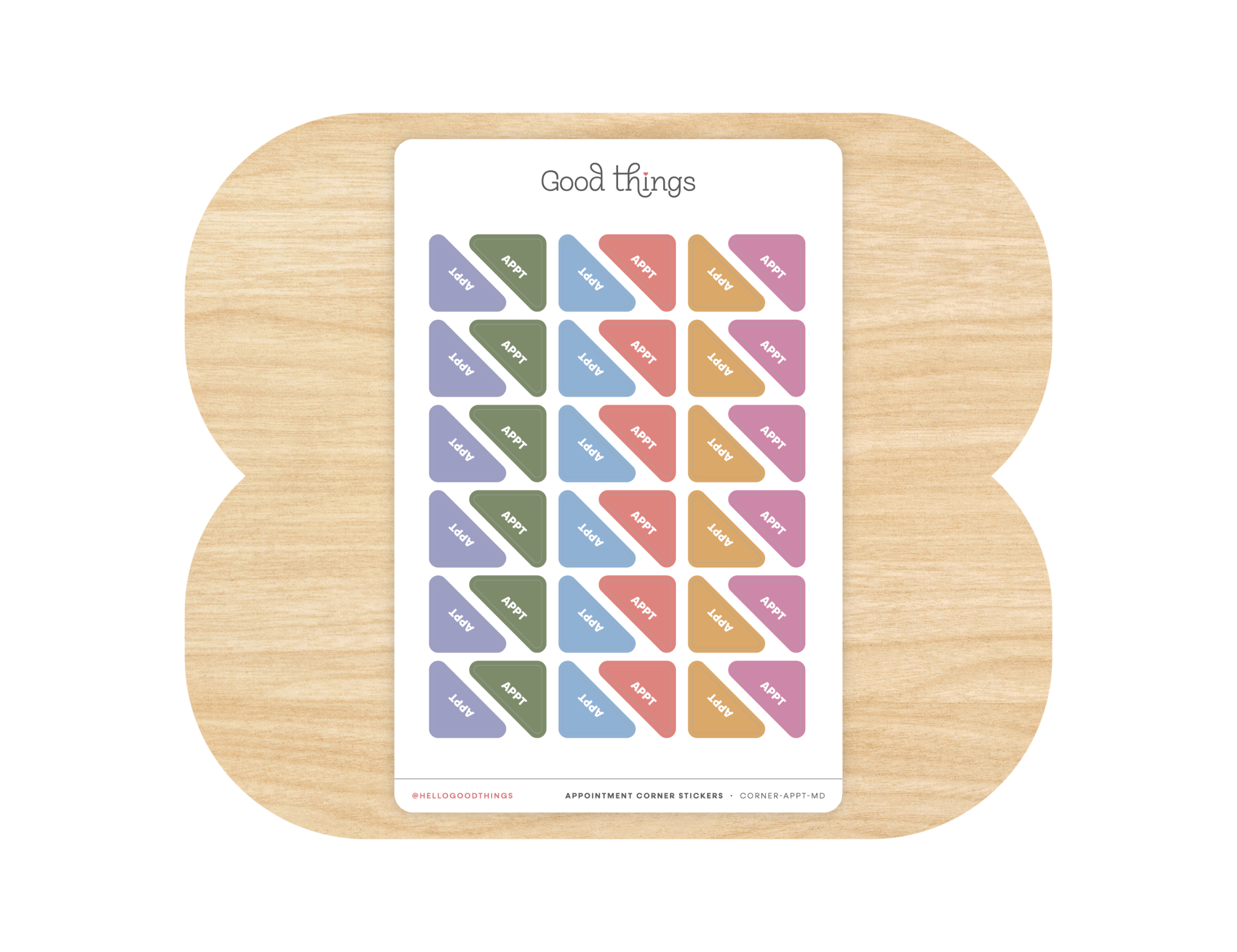 Appointment Corner Calendar Planner Stickers