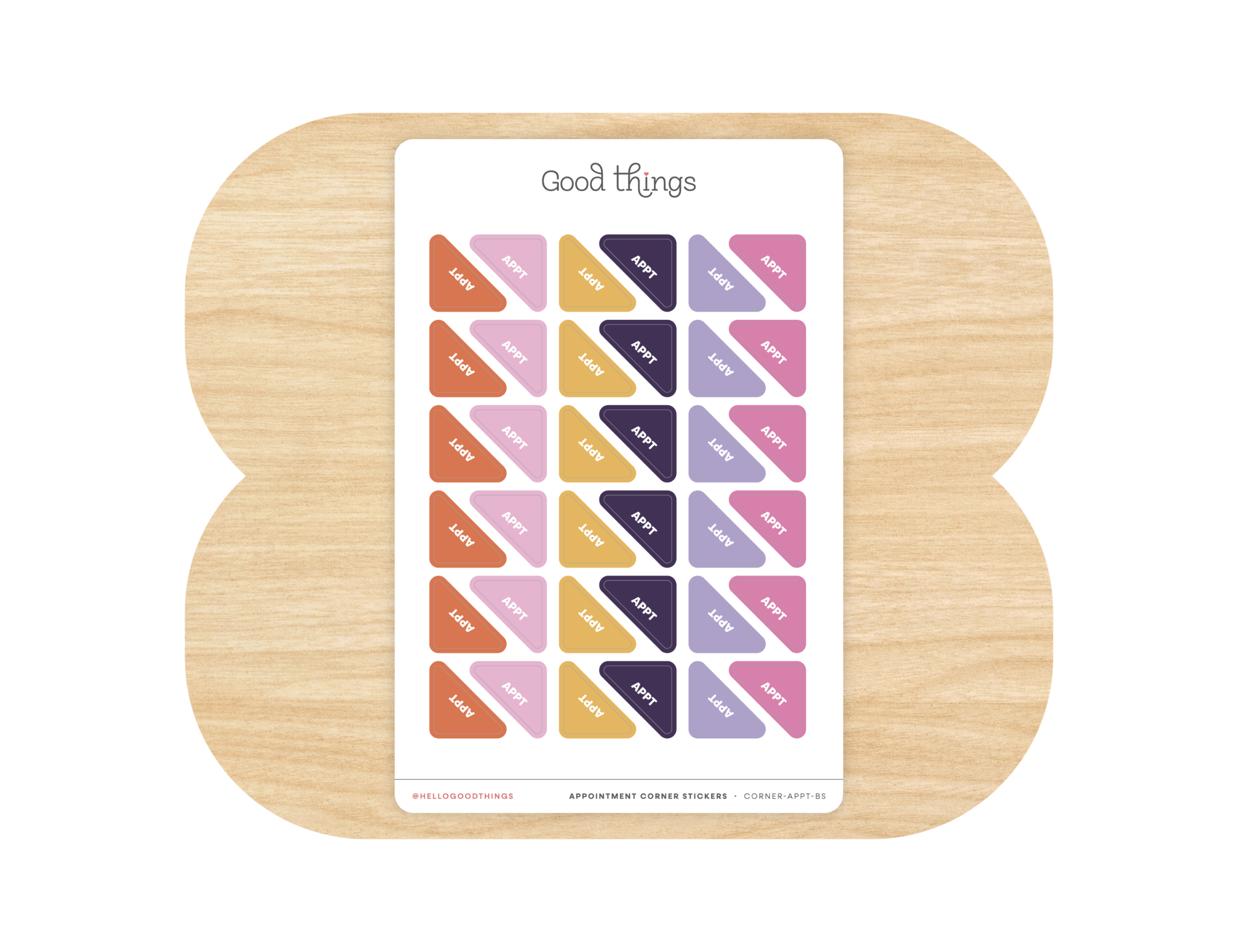 Appointment Corner Calendar Planner Stickers