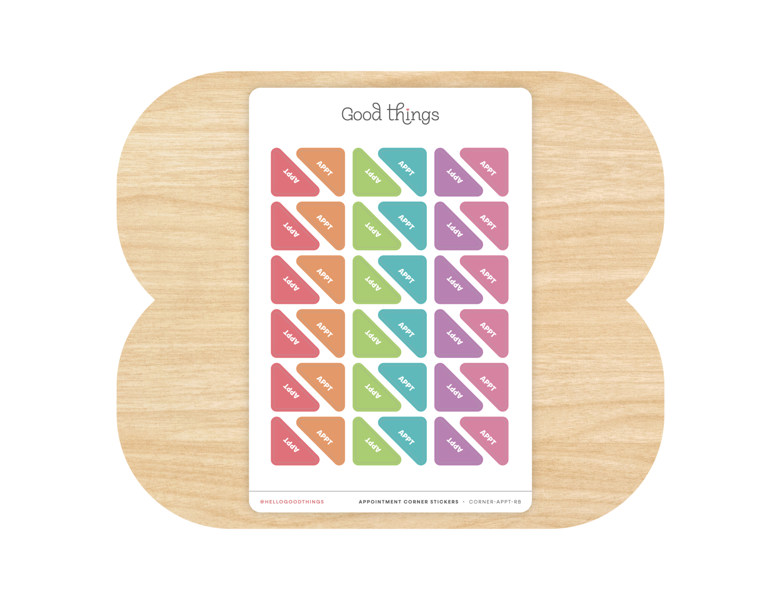 Appointment Corner Calendar Planner Stickers